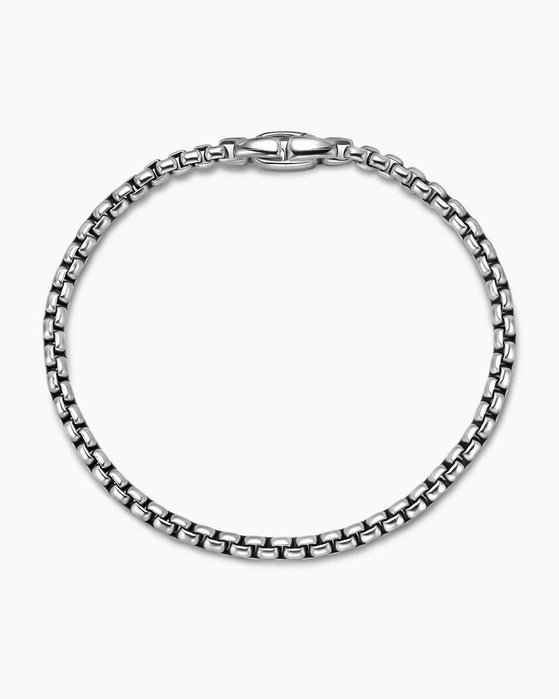 Box Chain Bracelet Sterling Silver