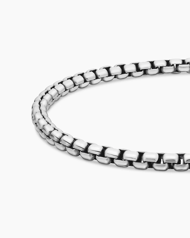 Box Chain Bracelet Sterling Silver
