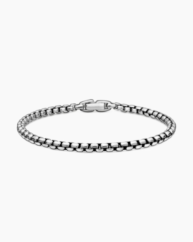 Box Chain Bracelet Sterling Silver
