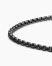 Box Chain Bracelet with Stainless Steel and Sterling Silver