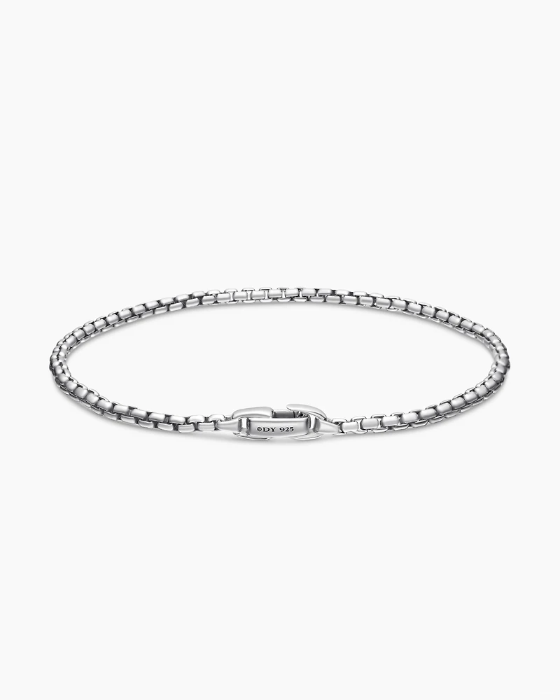 Box Chain Bracelet Sterling Silver