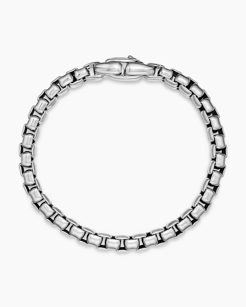 Box Chain Bracelet Sterling Silver