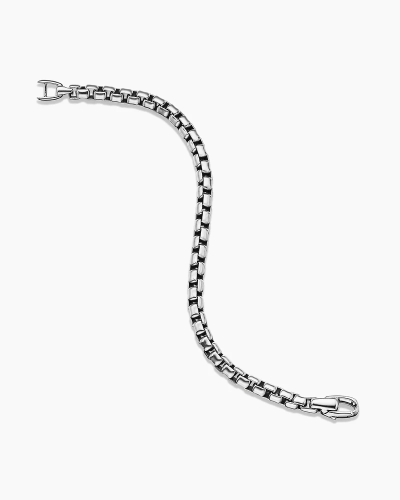 Box Chain Bracelet Sterling Silver