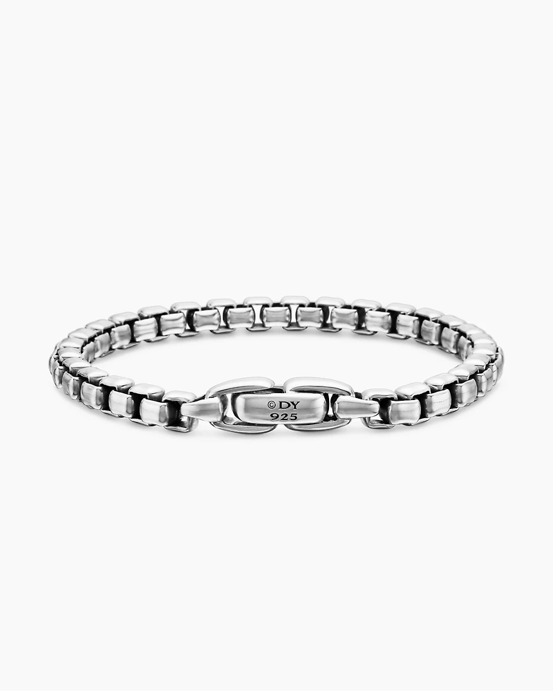 Box Chain Bracelet Sterling Silver