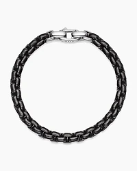 Box Chain Bracelet with Stainless Steel and Sterling Silver