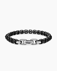 Box Chain Bracelet with Stainless Steel and Sterling Silver