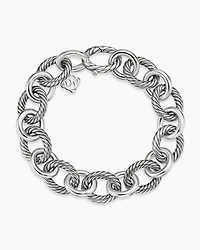 Oval Link Chain Bracelet Sterling Silver