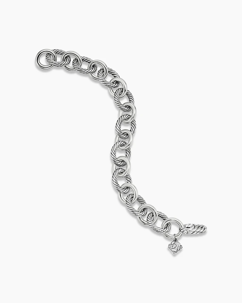 Oval Link Chain Bracelet Sterling Silver