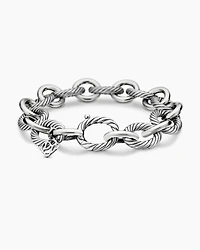 Oval Link Chain Bracelet Sterling Silver