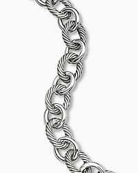 Oval Link Chain Bracelet Sterling Silver