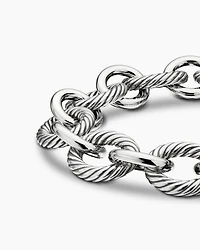 Oval Link Chain Bracelet Sterling Silver