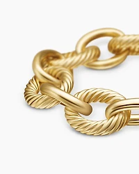 Oval Link Chain Bracelet in 18K Yellow Gold