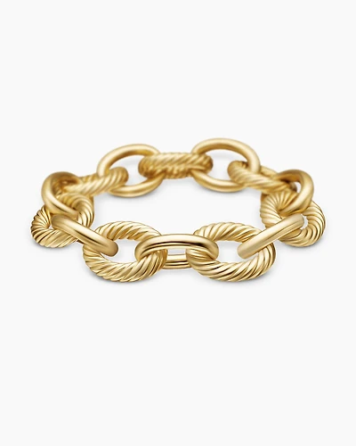Oval Link Chain Bracelet in 18K Yellow Gold