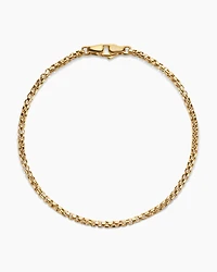 Box Chain Bracelet 18K Yellow Gold