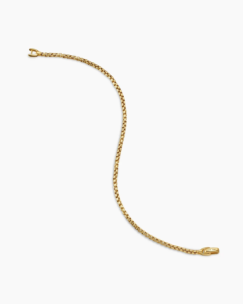 Box Chain Bracelet 18K Yellow Gold