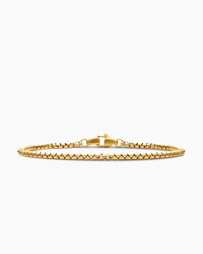 Box Chain Bracelet 18K Yellow Gold