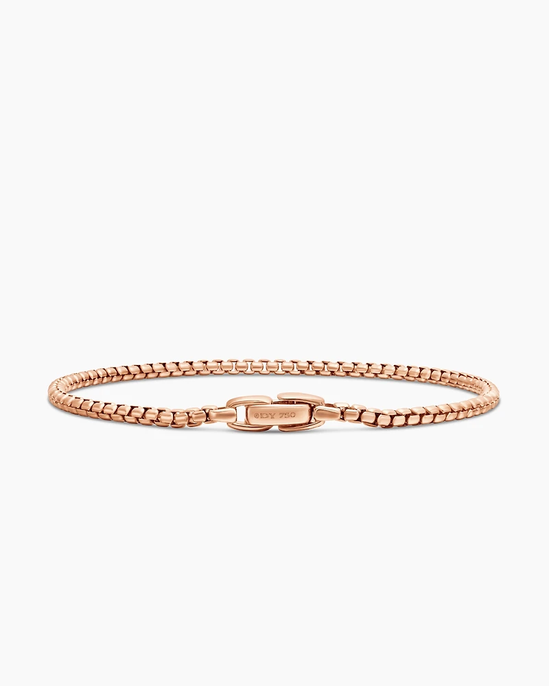 Box Chain Bracelet 18K Rose Gold