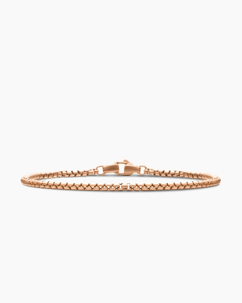 Box Chain Bracelet 18K Rose Gold