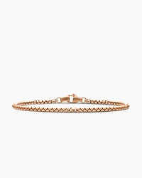 Box Chain Bracelet 18K Rose Gold