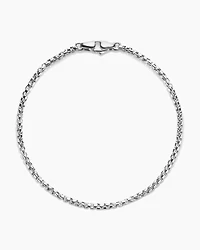Box Chain Bracelet Platinum, 2.7mm