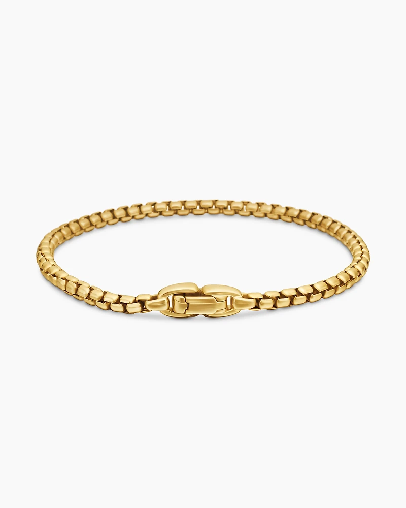 Box Chain Bracelet 18K Yellow Gold