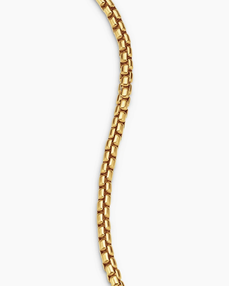 Box Chain Bracelet 18K Yellow Gold