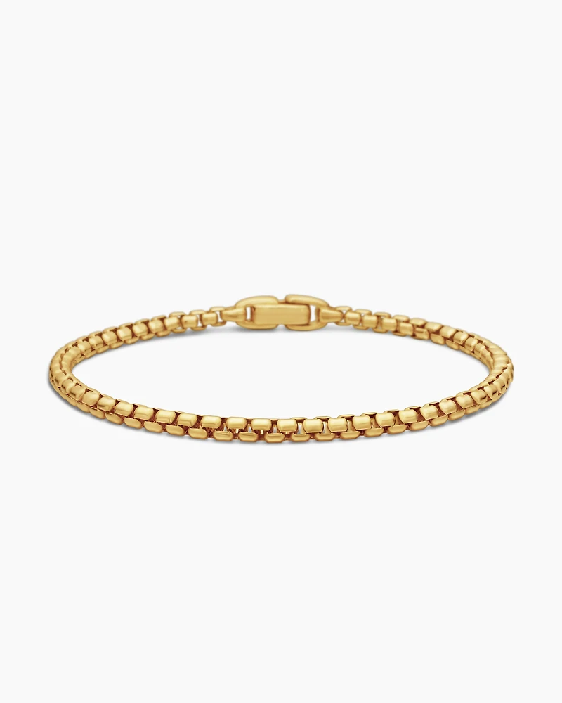 Box Chain Bracelet 18K Yellow Gold