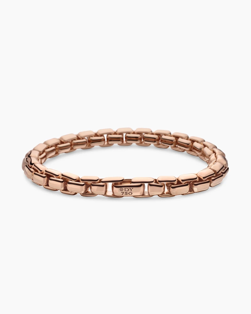 Box Chain Bracelet 18K Rose Gold