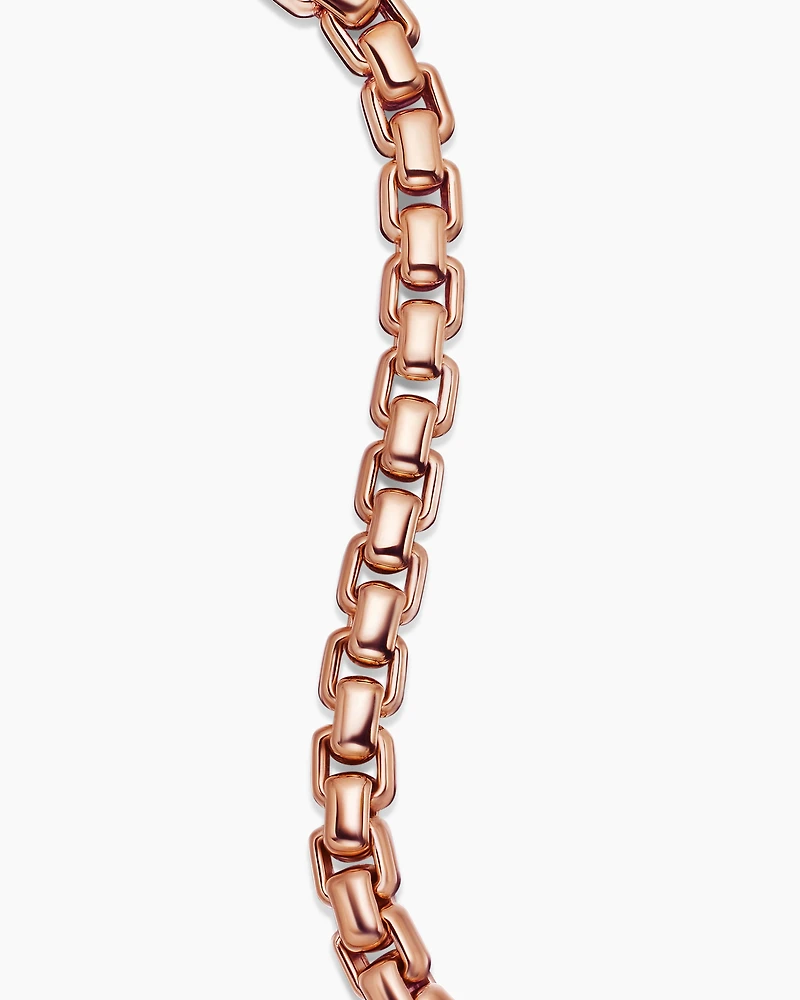 Box Chain Bracelet 18K Rose Gold