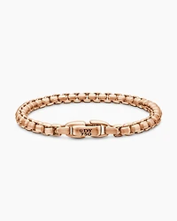 Box Chain Bracelet 18K Rose Gold, 5mm