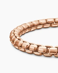 Box Chain Bracelet 18K Rose Gold, 5mm