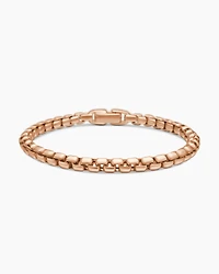 Box Chain Bracelet 18K Rose Gold, 5mm