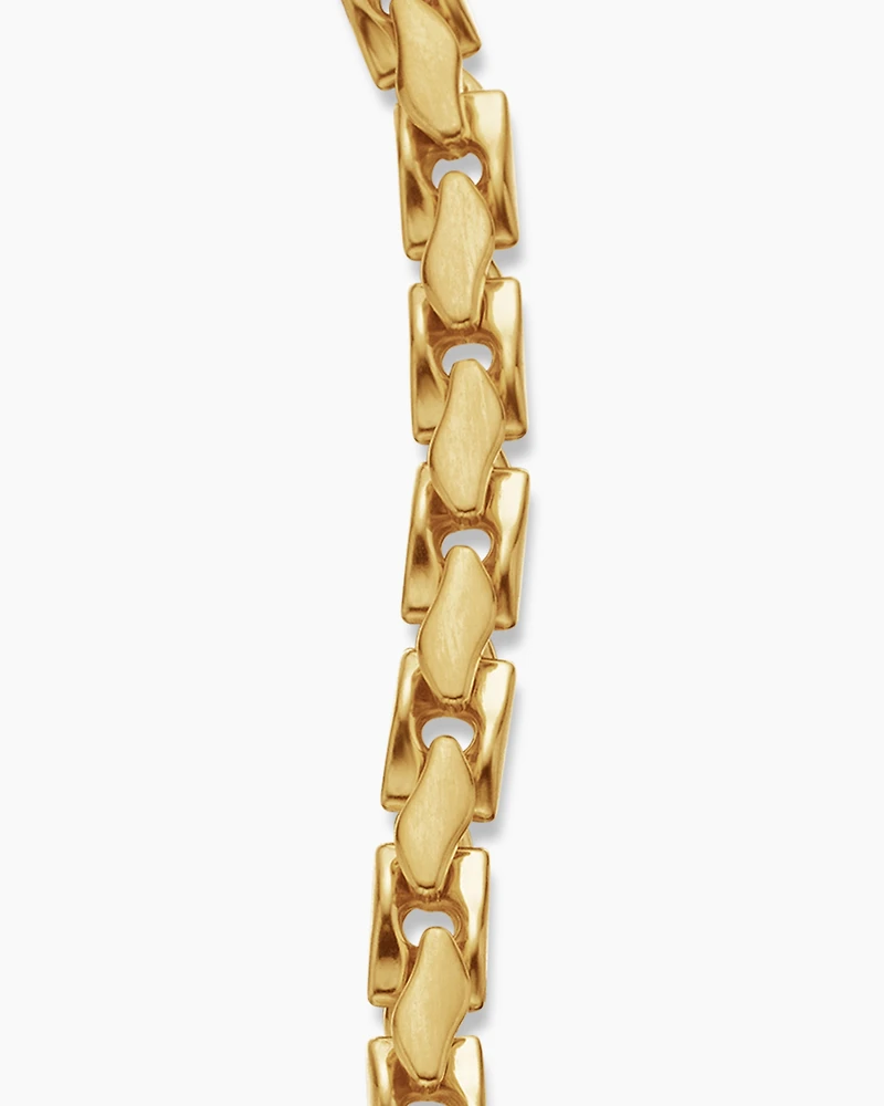 Fluted Chain Bracelet 18K Yellow Gold