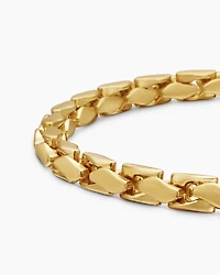 Fluted Chain Bracelet 18K Yellow Gold