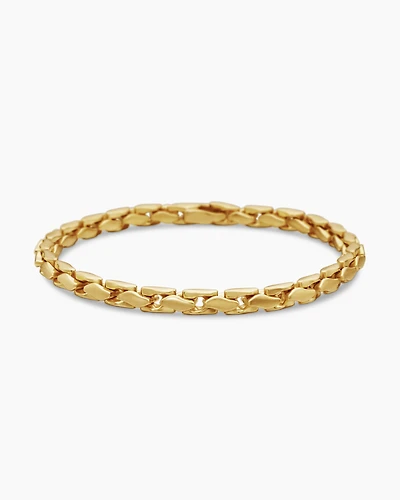 Fluted Chain Bracelet 18K Yellow Gold