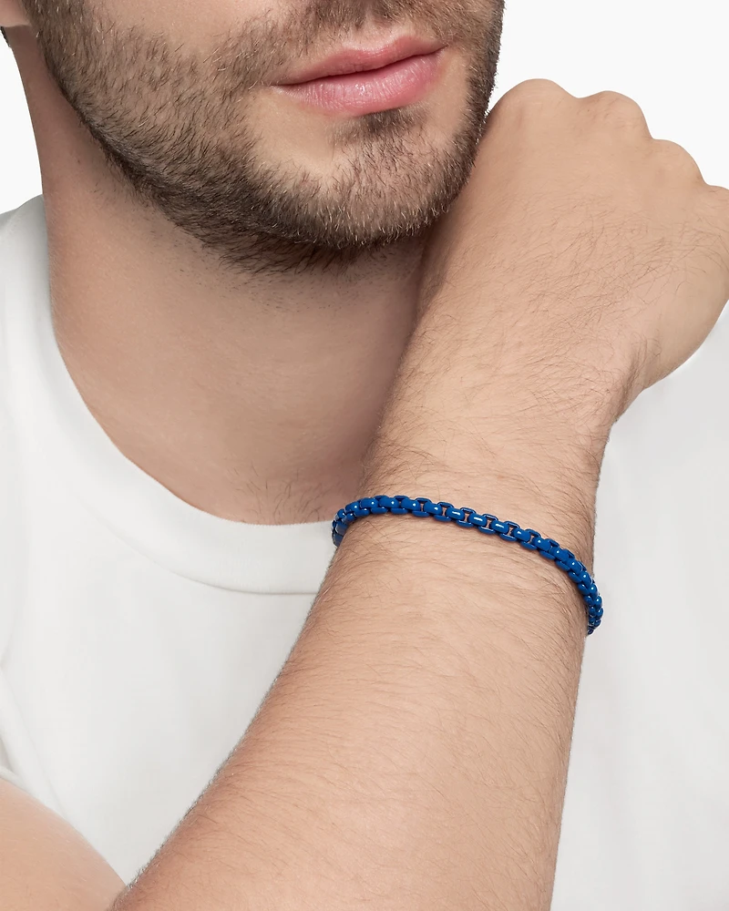 Box Chain Bracelet with Stainless Steel, 5mm