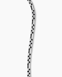 Open Station Box Chain Bracelet Sterling Silver, 3mm
