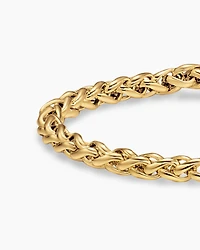 Wheat Chain Bracelet 18K Yellow Gold, 4mm
