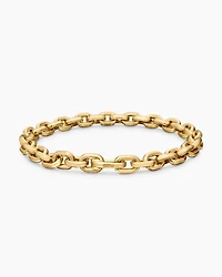 Deco Chain Link Bracelet 18K Yellow Gold, 8.5mm
