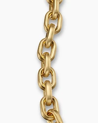 Deco Chain Link Bracelet 18K Yellow Gold, 8.5mm