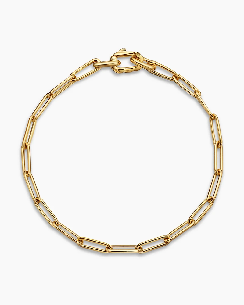 DY Madison® Link Bracelet 18K Yellow Gold, 3.5mm