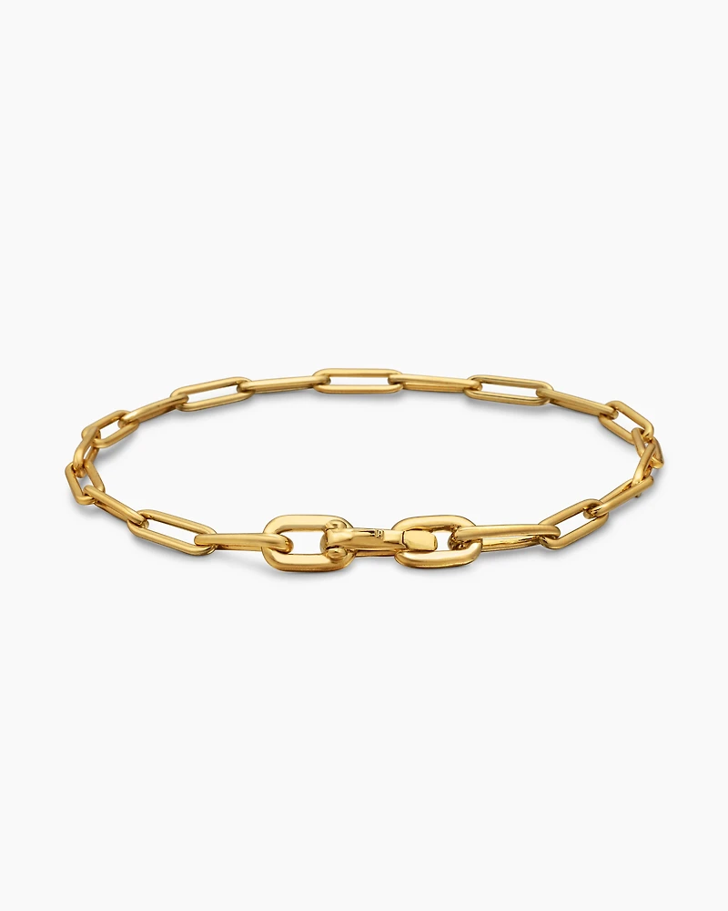 DY Madison® Link Bracelet 18K Yellow Gold, 3.5mm