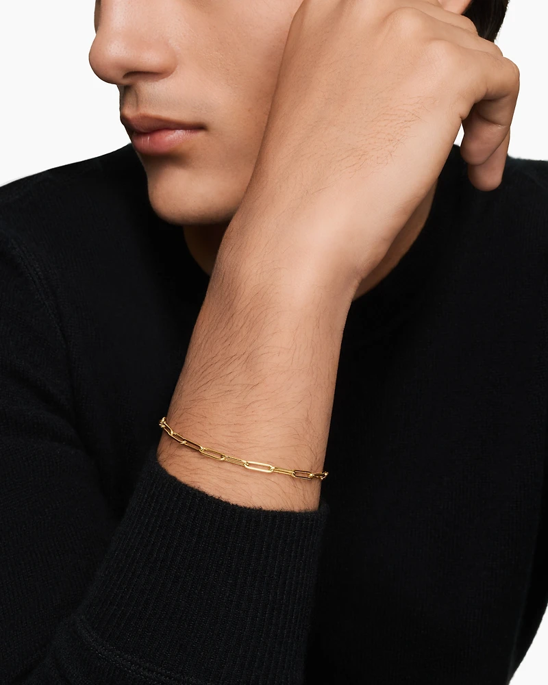 DY Madison® Link Bracelet 18K Yellow Gold, 3.5mm