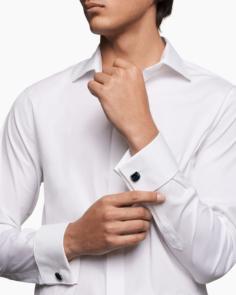 Streamline® Inlay Cufflinks in Sterling Silver with Pietersite, 18mm