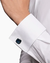 Streamline® Inlay Cufflinks in Sterling Silver with Pietersite, 18mm