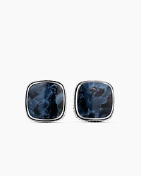 Streamline® Inlay Cufflinks in Sterling Silver with Pietersite, 18mm