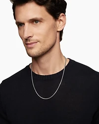 Box Chain Necklace Sterling Silver