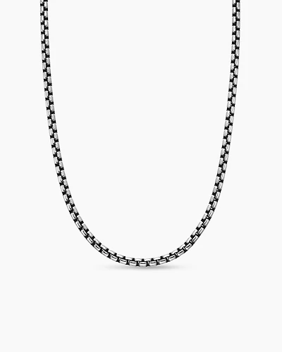 Box Chain Necklace Sterling Silver