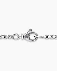 Box Chain Necklace 18K White Gold