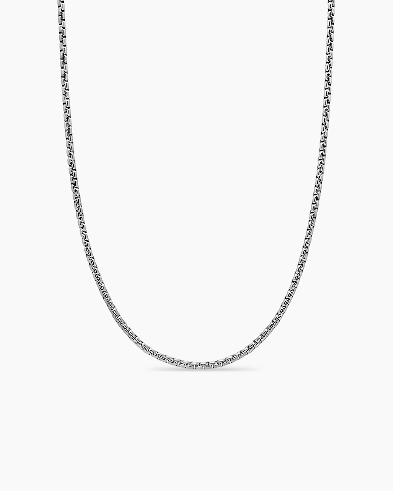 Box Chain Necklace Platinum